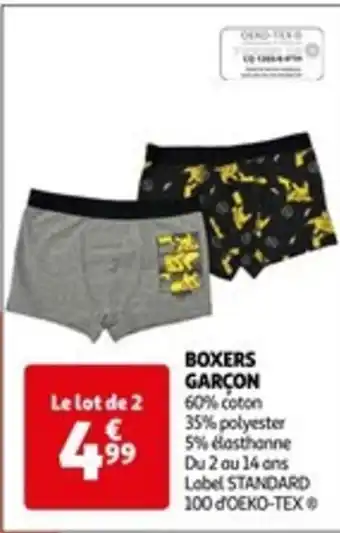 Auchan BOXERS GARÇON offre
