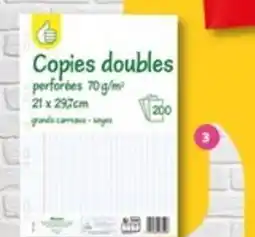 Auchan LOT 200 COPIES DOUBLES POUCE offre