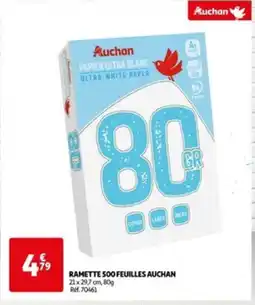 Auchan RAMETTE 500 FEUILLES AUCHAN offre