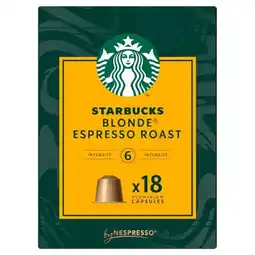 Auchan Capsules De Café Blonde Espresso Roast Starbucks offre