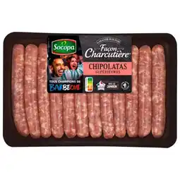 Auchan 12 Chipolatas Façon Charcutière Socopa offre