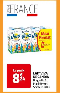 Auchan Supermarché VIVA DE CANDIA LAIT offre