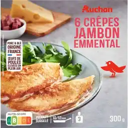 Auchan Crêpes Jambon Emmental Surgelées Auchan offre