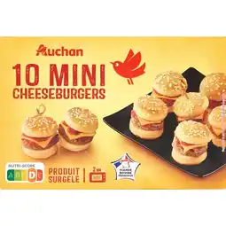 Auchan Mini Cheeseburgers Surgelés Auchan offre