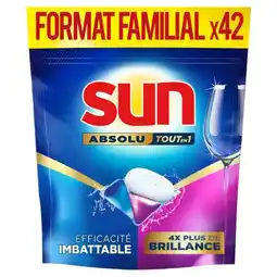 Auchan Tablettes Lave-Vaisselle Brillance Tout En 1 Sun offre