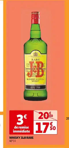 Auchan Supermarché J&B RARE WHISKY offre