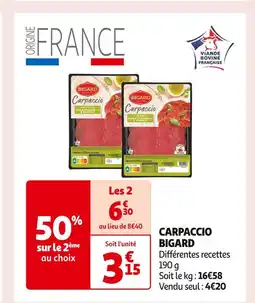 Auchan Supermarché BIGARD CARPACCIO offre