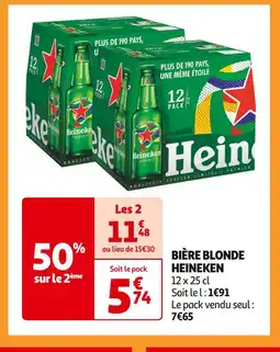 Auchan Supermarché HEINEKEN BIÈRE BLONDE offre