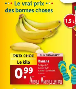 Lidl Banane offre