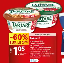Lidl TARTARE offre