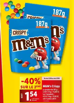 Lidl M&M's Crispy offre