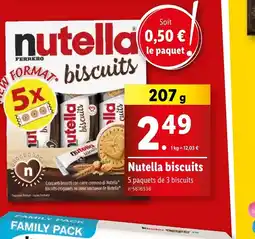 Lidl Nutella biscuits offre