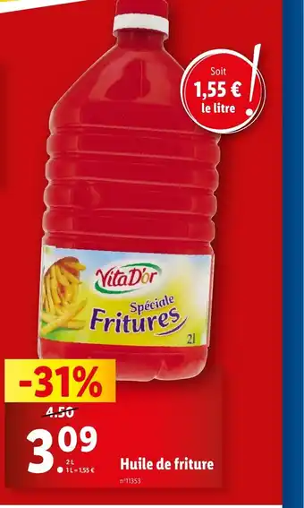 Lidl Huile de friture offre