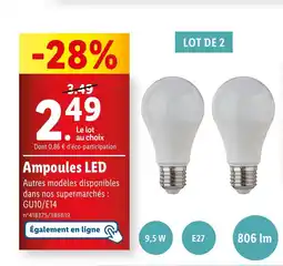 Lidl Ampoules LED offre