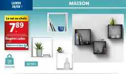 Lidl Étagères cubes offre