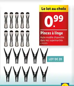 Lidl Pinces à linge offre