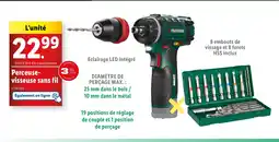 Lidl Perceuse- visseuse sans fil offre
