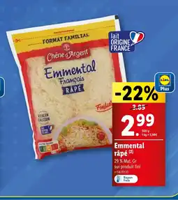 Lidl Emmental râpé (2) offre