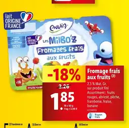 Lidl Fromages frais aux fruits offre