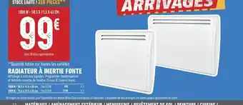 Brico Cash RADIATEUR À INERTIE FONTE offre