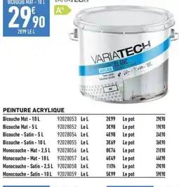 Brico Cash PEINTURE ACRYLIQUE offre
