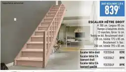 Brico Cash ESCALIER HÊTRE DROIT offre