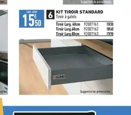 Brico Cash KIT TIROIR STANDARD offre