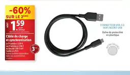 Lidl Câble de charge et synchronisation offre