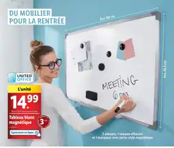 Lidl Tableau blanc magnétique offre