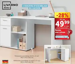 Lidl Bureau avec caisson 3 offre