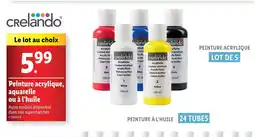 Lidl Peinture acrylique, aquarelle ou à l'huile offre