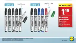 Lidl Marqueurs permanents offre