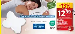 Lidl Oreiller pour dormir sur le ventre offre