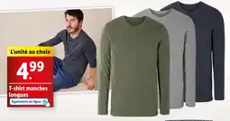 Lidl T-shirt manches longues offre