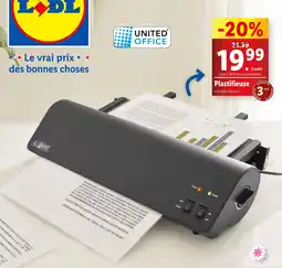 UNITED OFFICE Plastifieuse