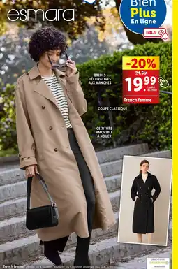 Lidl Trench femme offre