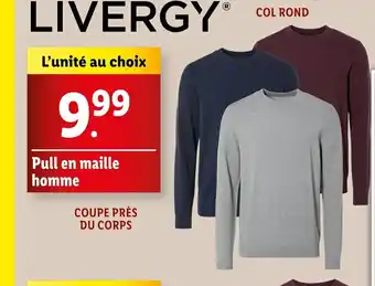 Lidl Pull en maille homme offre