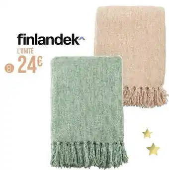 Géant Casino Finlandek plaid aurore offre