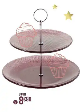 Géant Casino Bougie bonbonnière sous cloche rose offre