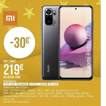 Géant Casino Xiaomi smartphone offre