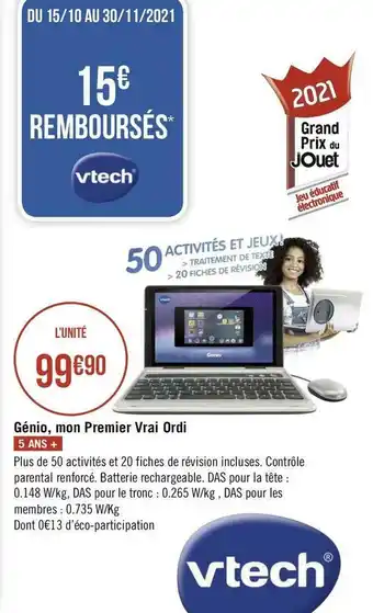 Géant Casino Génio, mon premier vrai ordi offre