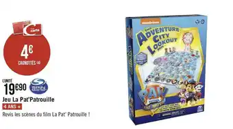 Géant Casino Jeu la pat’patrouille offre