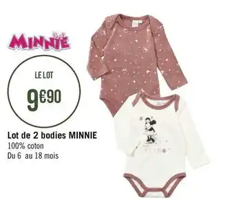 Minnie lot de 2 bodies