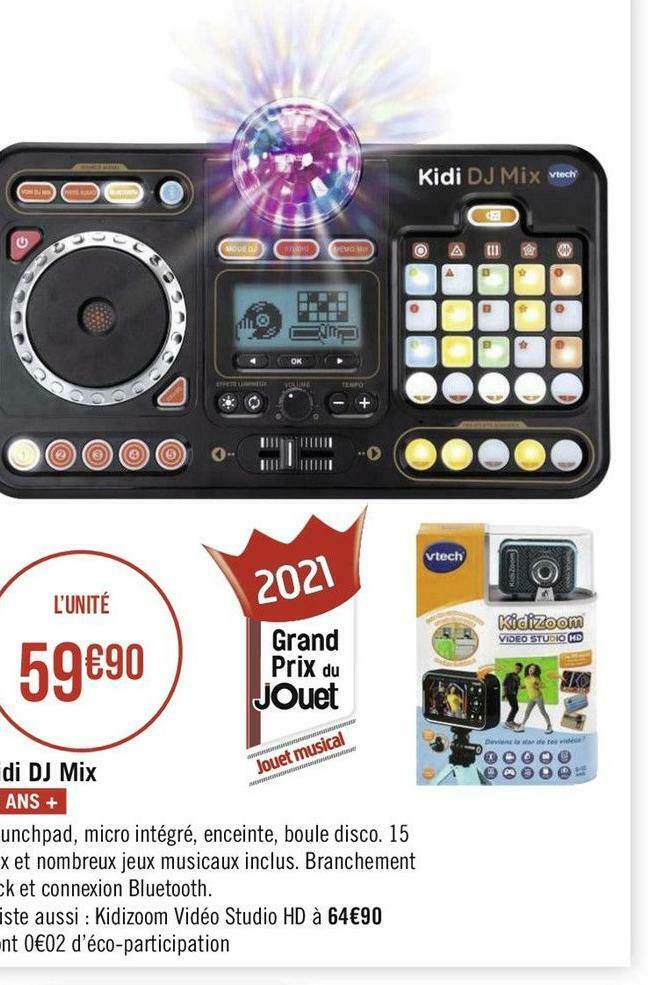 Promo Kidi dj mix chez Géant Casino