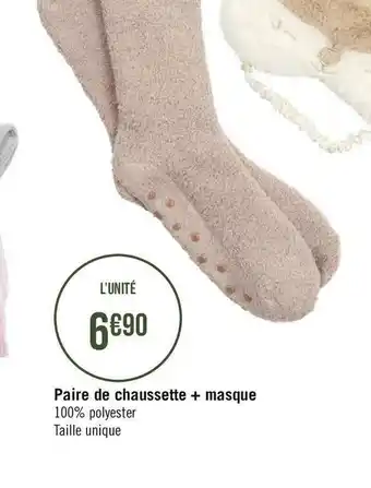 Paire de chaussette + masque