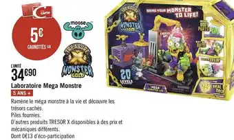 Géant Casino Laboratoire mega monstre offre