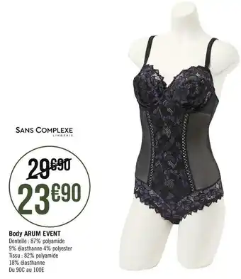 Géant Casino Sans complexe body arum event offre