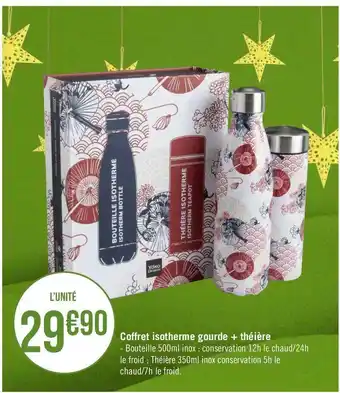 Géant Casino Coffret isotherme gourde + théière offre