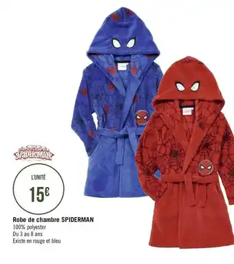 Géant Casino Robe de chambre spiderman offre