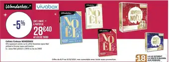 Géant Casino Coffrets cadeaux wonderbox offre